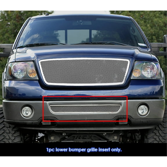 2006-2008 Ford F-150 Stainless Steel Polished Finish 1.8 Mm Wire Mesh Mesh Grille