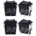 thumbnail image 1 of Interruptor Basculante, HY12-9-3, Interruptor Basculante Eléctrico Industrial de 6 Pines, Botón Pulsador de 125 V/250 V (4 Piezas), 1 of 5