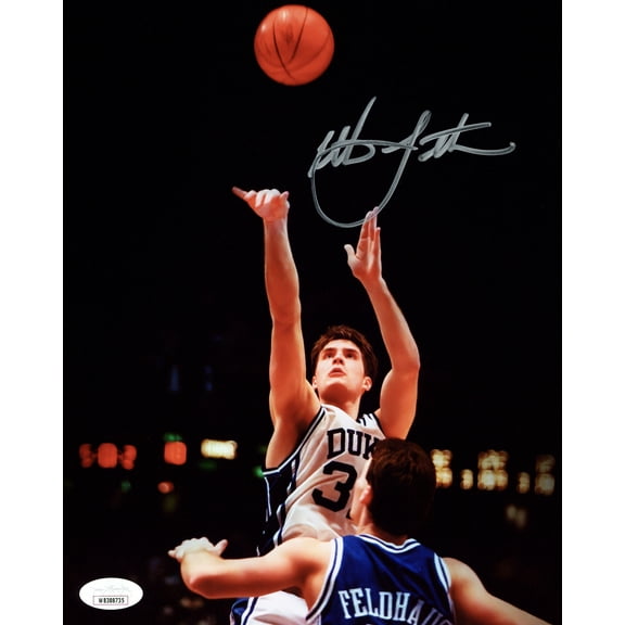 Christian Laettner Autographed 8x10 Photo Duke Blue Devils JSA 230042