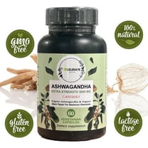 Xcelerate Health Ashwagandha AshwaPepper Maximum Strength with Black Pepper Wellness Blend, 60 Count