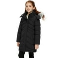 thumbnail image 6 of Wantdo Girls' Winter Coat Recycled Waterproof Long Winter Jacket with Faux Fur Hood Black 10/12, 6 of 10