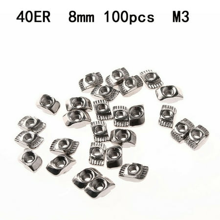 

YEDYLY 10/50/100 hammer head slot femaleM3-M4-M5-M6 slot 8 for 30/40ER aluminum profile