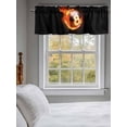 thumbnail image 3 of Flame Billiards Valances for Windows Sports Black Background Abstract Art Rod Pocket Curtains Valance Short Window Treatment Drapes for Living Room, Bedroom Bathroom 56"&nbsp;W x 16" L, 3 of 5
