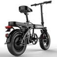 thumbnail image 5 of Peak 750W Folding Electric Bike for Adult, Max 75 Miles 24MPH Electric Bicycle, 14" Folding E Bike, 48V 20Ah Removable Battery, PAS Control, Commuter E-Bike for Adults Teens, 5 of 10