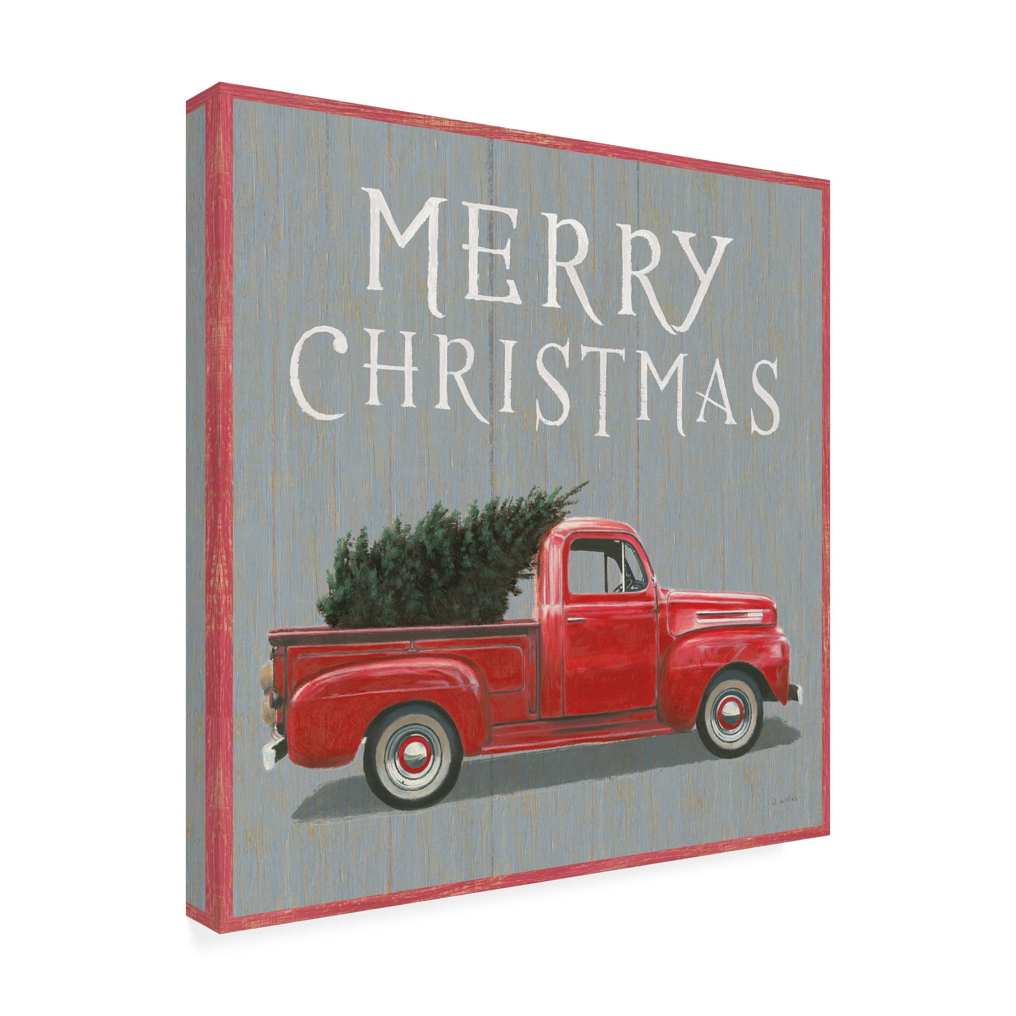 Trademark Fine Art 'Christmas Affinity XI Merry Christmas' Canvas Art by James Wiens