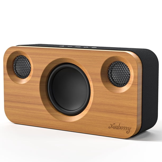 Parlante Bluetooth Xinborry 40W Inalámbrico de Madera TWS 12H