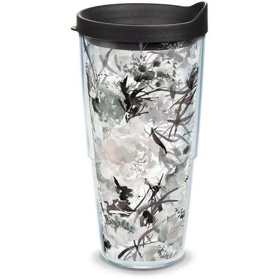 Tervis Kelly Ventura Shade Blooms Made in USA Double Walled Insulated Travel Tumbler, Classic 24oz