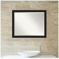 thumbnail image 3 of Amanti Art Midnight Black Narrow Beveled Wood Bathroom Wall Mirror, 3 of 10