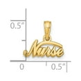 thumbnail image 4 of 14k Yellow Gold Nurse Pendant Charm, 4 of 4