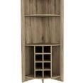 thumbnail image 3 of Particle Board Material - Three Shelves and Wine Rack Design - Dining Room Space - Modern Aesthetic Upgrade, 3 of 7