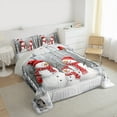 thumbnail image 3 of jejeloiu Christmas Snowman Full Size Comforter Sets,Rustic Birch Bedding Comforter Set,Merry Xmas Bedding Sets For Girl Boys,Super Cozy Room Decor Reversible,3-Piece, 3 of 8