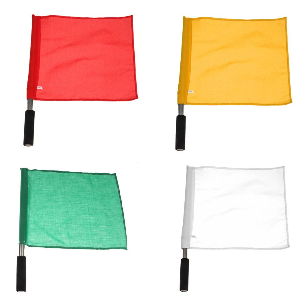 harayaa 4pcs Referee Football Lineman Flag Athletic Competition Flag Field Sports Judge