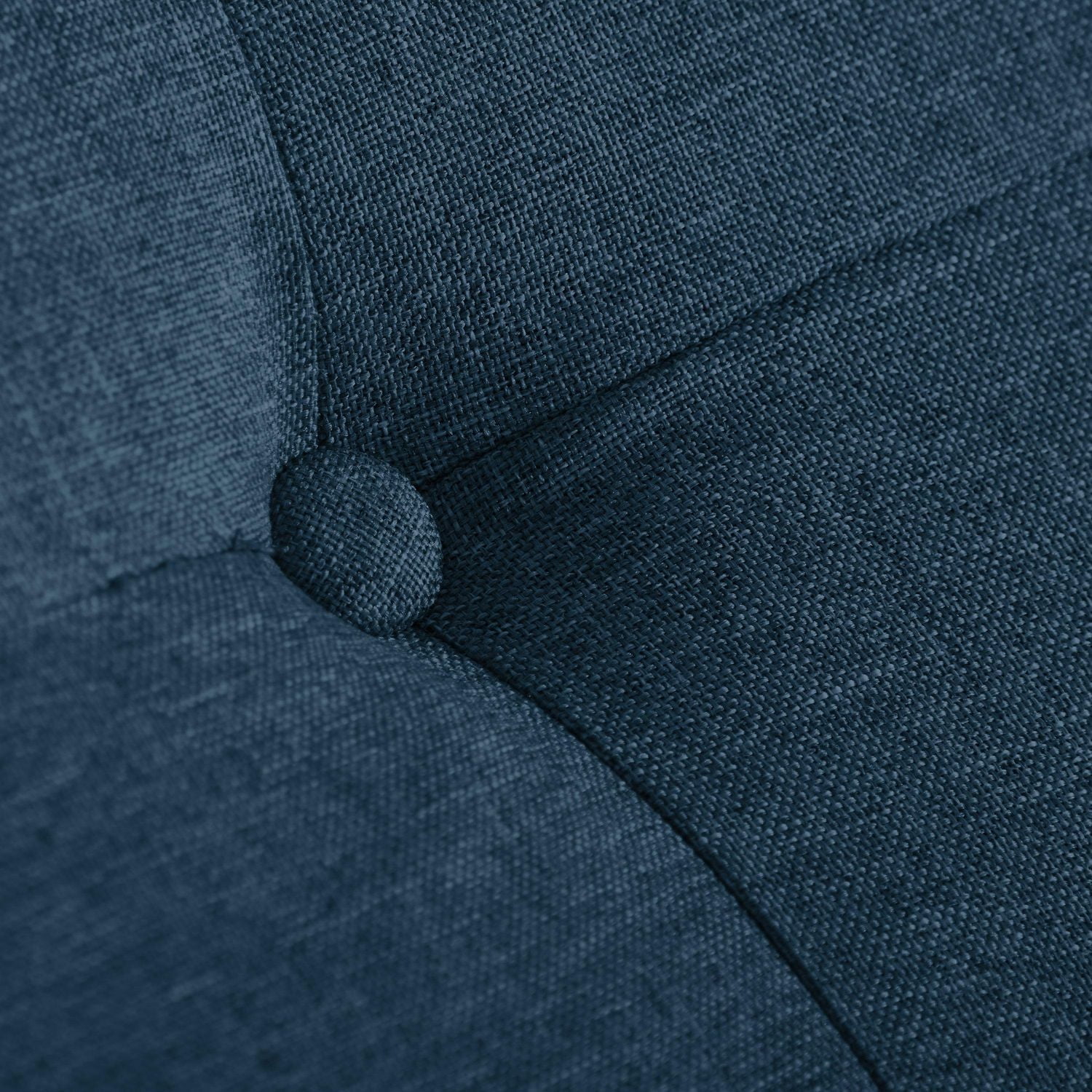 Grand pouf capitonné en tissu Aubin de CorLiving avec rangement et pieds en bois