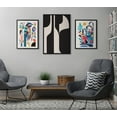 thumbnail image 7 of Kate and Laurel Sylvie Eye Catching Sleek Abstract 6 Black and Beige Framed Canvas Wall Art by The Creative Bunch Studio, 23x33 Black, Modern Contemporary Art for Wall, 7 of 7