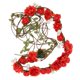 thumbnail image 3 of Ajustable Mujer Boho Diadema De Flores Boda Nupcial Floral Del cabellero Headwear rojo BLESIY Venda de la flor de Rose de la espuma, 3 of 8