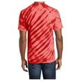 thumbnail image 3 of Yellow Rooster Men's Short Sleeve Tiger Stripe Tie-Dye Cotton T-Shirts Red 3XL, 3 of 6