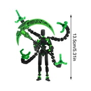 Tian 13 Action Figure, Assembly Completed Dummy 13 Action Figure,Lucky 13 3D Printed Action Figure - The Premium Action Figures for Sci-Fi Enthusiasts,Four Claws Robot 5.3 Inch (Red)