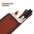 thumbnail image 3 of Funda de cuero artificial para cuchillos deshuesadores, protector de cuchillos, funda protectora, 3 of 6