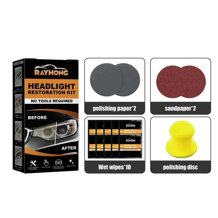 Car Headlight Restoration Kit – Auto Tools & Electronics