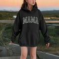 thumbnail image 2 of DxhmoneyHX Girls Hoodies Fashion Letter Print Pullover Sweatshirts Fall&nbsp;Winter&nbsp;Going Out Tops Casual&nbsp;Loose Long&nbsp;Sleeve&nbsp;Blouses with Pocket Size 13-14Years, 2 of 5