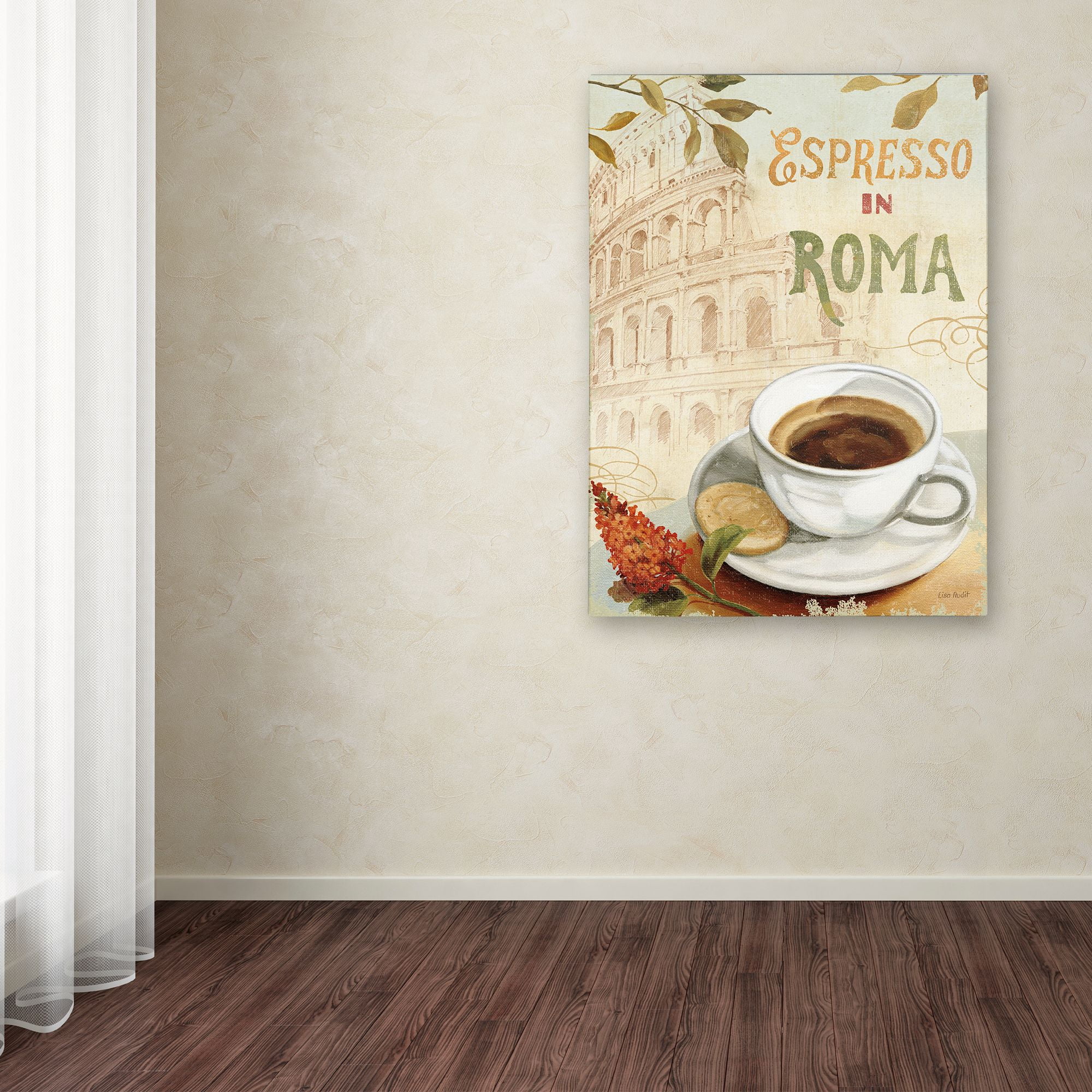 Trademark Fine Art "Cafe in Europe III" Canvas Art by Lisa Audit