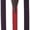 Navy Red, variant on Jacob Alexander Men's Large Dots Y-Back Suspenders Braces Convertible Leather Ends Clips - Navy White
