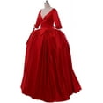thumbnail image 3 of Women's Scottish Highland Dress Claire Fraser Red Dress Ball Gown from Outlander, 3 of 7