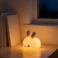 thumbnail image 5 of Cute Bunny Night Light – -sensitive Silicone Rechargeable Light With Soft Tones, Suitable For Home, Bedroom, And Bathroom., 5 of 6