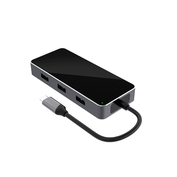 USB C Hub 7 in 1 Multiport Adapter with 4K HDMI Dongle, SD/TF Card Reader, 3.0 USB-A x 3, USBC Docking Station for MacBook Mac Pro/Air, Dell, HP, ASUS, Acer and Other Type C Laptops