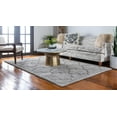 thumbnail image 3 of Rugs.com Lattice Shag Collection Rug – 8' x 10' Gray Shag Rug Perfect For Living Rooms, Large Dining Rooms, Open Floorplans, 3 of 9