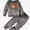 Gray, variant on ITSAME Baby Boys Girls 2 Piece Fleece Outfit Cartoon Print Crewneck Pullover and Jogger Pants Warm Loungewear Set Size 12M