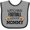 Heather and Black, variant on Inktastic Watching Football with My Mommy Boys or Girls Baby Bib