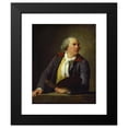 thumbnail image 2 of Elisabeth Louise Vigée Le Brun 15x18 Black Modern Framed Museum Art Print Titled - Portrait of Hubert Robert (1788), 2 of 5