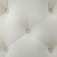 thumbnail image 6 of TMS Scopi 24” Upholstered Velvet Round Tufted Ottoman, White Velvet, 6 of 6