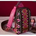 thumbnail image 6 of Wrangler Crossbody Sling Bags for Women Cross Body Fanny Pack Purse with Detachable Strap Zipper 7.5 "H, Distressed-Dark Brown, Distressed-Brown, 6 of 7