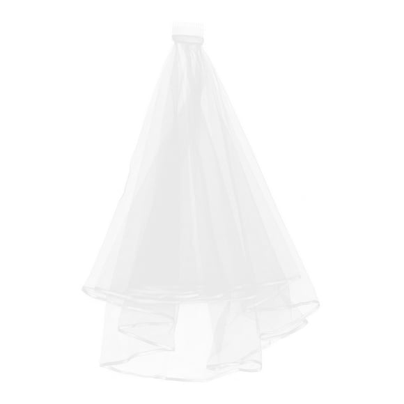 Velo de novia de boda con peine, tocados para despedida de soltera, accesorios para el cabello, velo, disfraz de boda para la noche de la novia, accesorios divertidos y novedosos para disfraces
