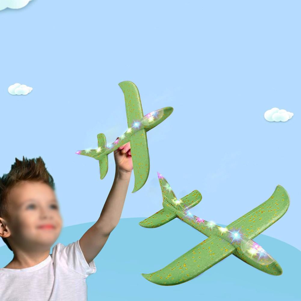 Foam Aircraft with Light DIY Cartoon Hand Throwing Plane EPP Hand