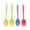Transparent Red, Orange, Purple, Green, variant on 4 Pcs 8 Inch Silicone Spoon Cucharas De Silicona, Para Cocina Mixing Spoons, Cookware Silicone Cooking Spoons Suitable for Cooking Stirring Mixing Tools(Transparent Red, Orange, Purple, Green)