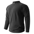thumbnail image 1 of pstuiky camisa de manga larga para hombre, Suéter de punto cálido de color sólido de moda informal para hombre, manga larga, top redondo Tops casuales para hombres l, 1 of 6