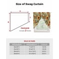 thumbnail image 6 of Spring Floral Swag Valances for Windows, Summer Sunflower Botanical Vintage Rod Pocket Sheer Valances for Small Windows, Swag Toppers Light Filtering for Kitchen Living Room 2 Panels 36''x36'', 6 of 6