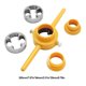 thumbnail image 2 of Juego de troqueles de rosca NPT fabricante de PVC/NPT de 2 3/4 pulgadas reparación de plomería 6 uds., 2 of 6
