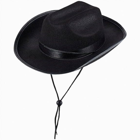 Leey-World Toddler Cowboy Hat – Kids Cowboy for Boys, Girls, Baby – My First Rodeo Decorations Boy – Cowgirl Accessories, Birthday Gifts,Black