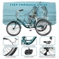 thumbnail image 2 of MOPHOTO 7 Speed Adult Tricycle, 26 inch Three Wheel Bike With Backrest Saddle&Basket, Exercise, Shopping for Seniors, Women, Men, 2 of 10