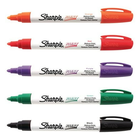 Sharpie Paint Marker Halloween Color Kit 5pk Oil Based Medium Point Marker