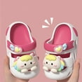 thumbnail image 4 of WZEIIOT Toddler Girl Garden Clogs Shoes Kawaii Cartoon Anti- Cozy Hole Shaped Shoes With Cute 3D Print Soft Indoor Outdoor Beach Pool Slippers Casual Princess Sandals Us Size:6.5, 4 of 4