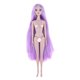 thumbnail image 5 of cuerpo de muñeca de niña Beauty 3D Eyes Nude Doll Tono de piel 14 articulaciones movibles / con cabeza y cuerpo para (cabello morado claro), 5 of 8