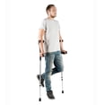 thumbnail image 5 of PEPE Mobility - Muletas de antebrazo para adultos (2 unidades, puño abierto), ajustables, de aluminio, negras - Fabricadas en Europa, 5 of 5
