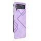 thumbnail image 1 of Funda de cuero con estampado de líneas para Samsung Galaxy Z Flip4, 1 of 4