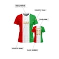 thumbnail image 3 of Women's Soccer Jerseys Customizable National Team Personalized Name Number Football Shirt Breathable Quick Dry Sports Top For Fans Matches And Training, 3 of 7