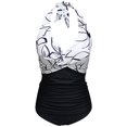 thumbnail image 1 of One Piece Bathing Suit for Women Training Athletic Swimwear Tummy Control Halter Swimsuit, 1 of 2